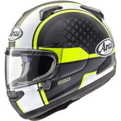 Arai Quantum-X Take Off Helmet, Fluorescent Yellow Frost