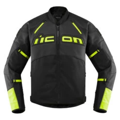 Icon Contra2 Leather Jacket, Hi-Viz