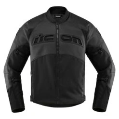 Icon Contra2 Leather Perforated Jacket, Stealth