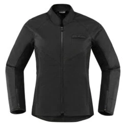 Icon Hooligan Perforated Womens Jacket, Stealth