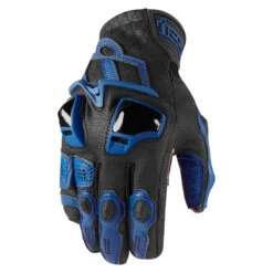 Icon Hypersport Short Gloves, Blue